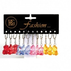 PORTE CLEF OURS CRISTAL
