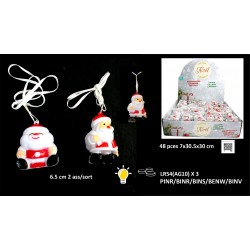 COLLIER PERE NOEL LUMINEUX